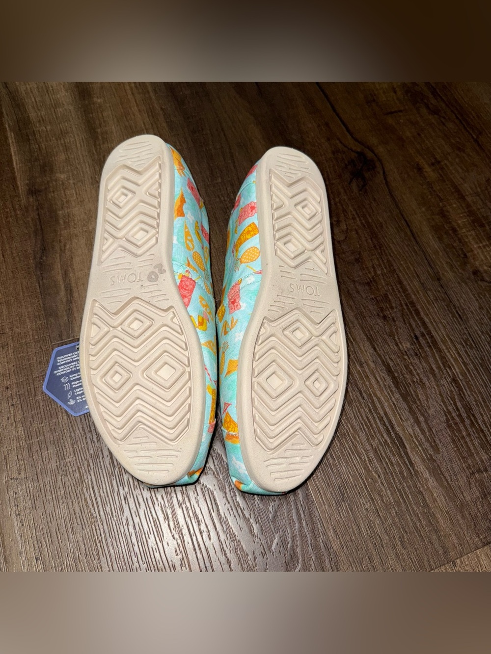 TOMS RESERVED Womens Alpargata Tropical Graphic Slip On Flats Casual Shoes - Picture 4 of 8